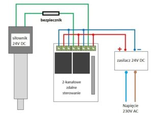 automatyczna klapa schemat elektryczny